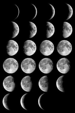the moon phases in order