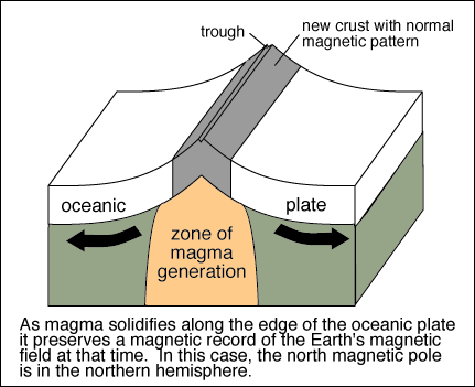 magnetic reversal mid ocean ridges