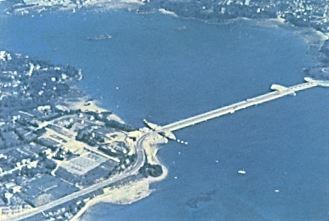 Tidal power station , at Dinard in France